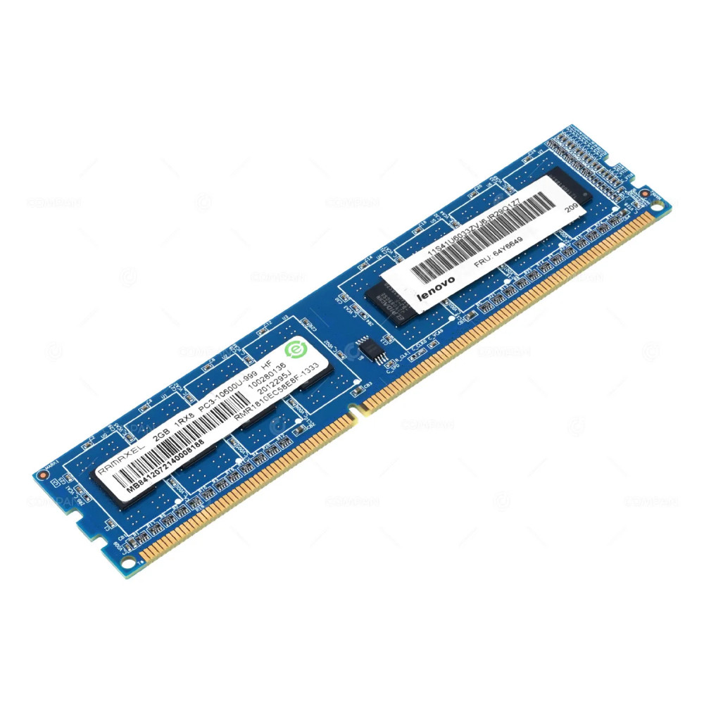64Y6649 IBM MEMORY 2GB 1RX8 PC3 10600U 1333MHZ DDR3 RMR1810EC58E8F-1333
