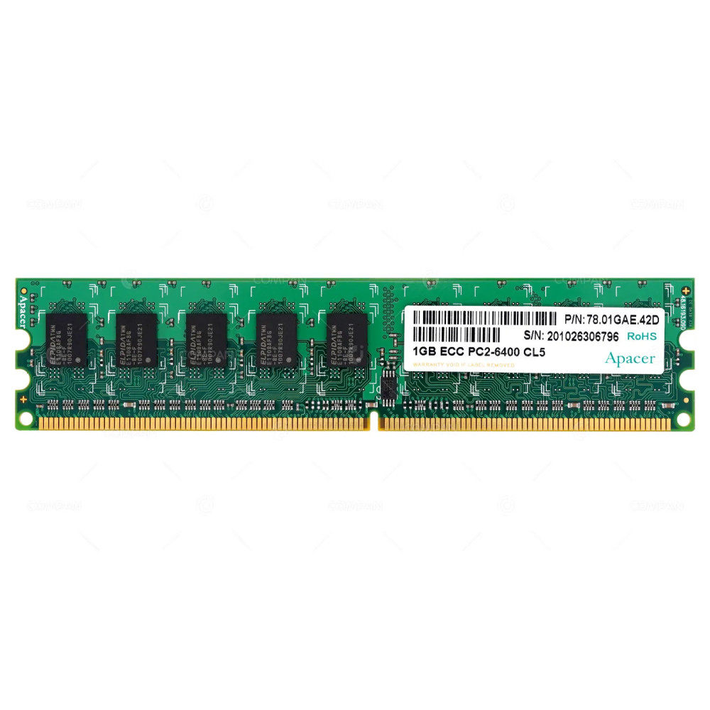 78.01GAE.42D EMC APACER 1GB PC2-6400  MEMORY -