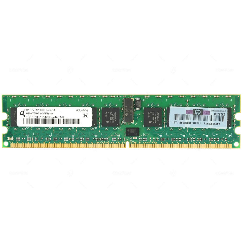 AB564AX HP 1GB 1RX4 PC2-4200R DDR2 533MHZ SERVER MEMORY HYS72T128000HR-3.7-A