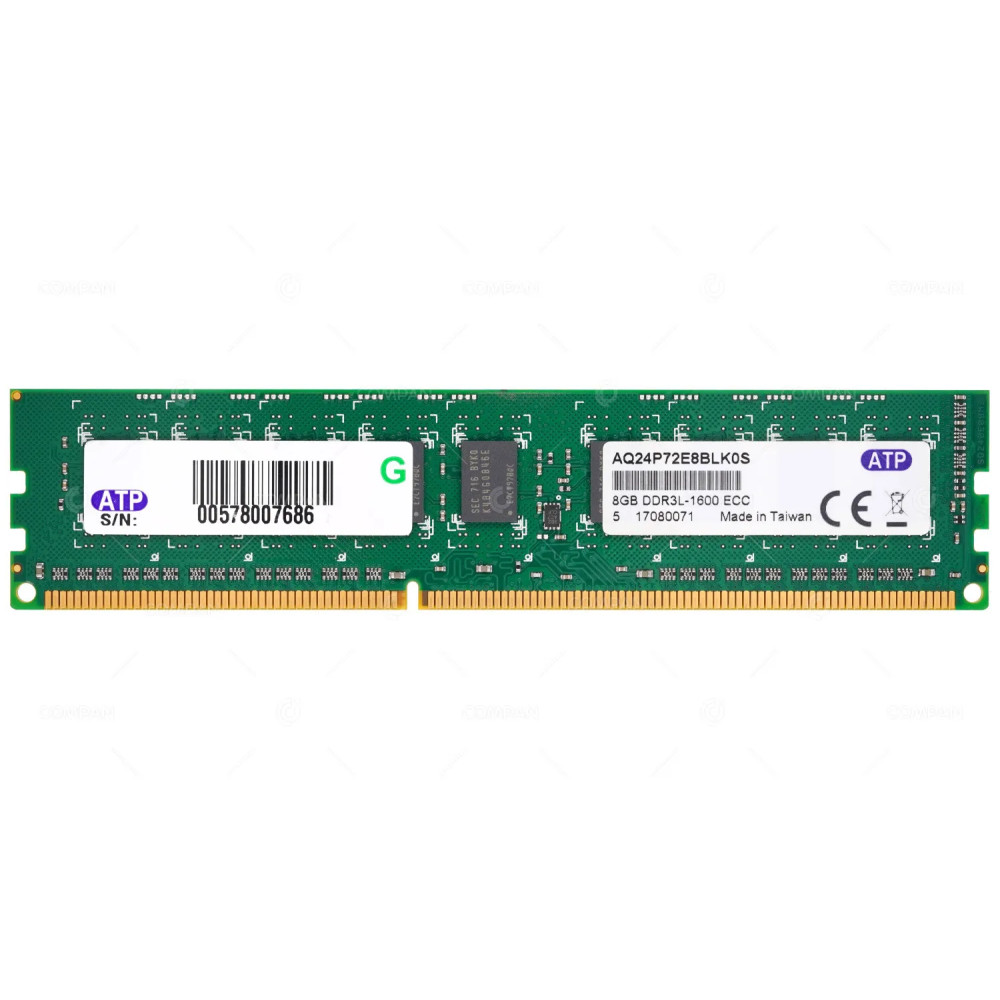 AQ24P72E8BLK0S ATP MEMORY 8GB PC3 12800 DDR3L ECC -
