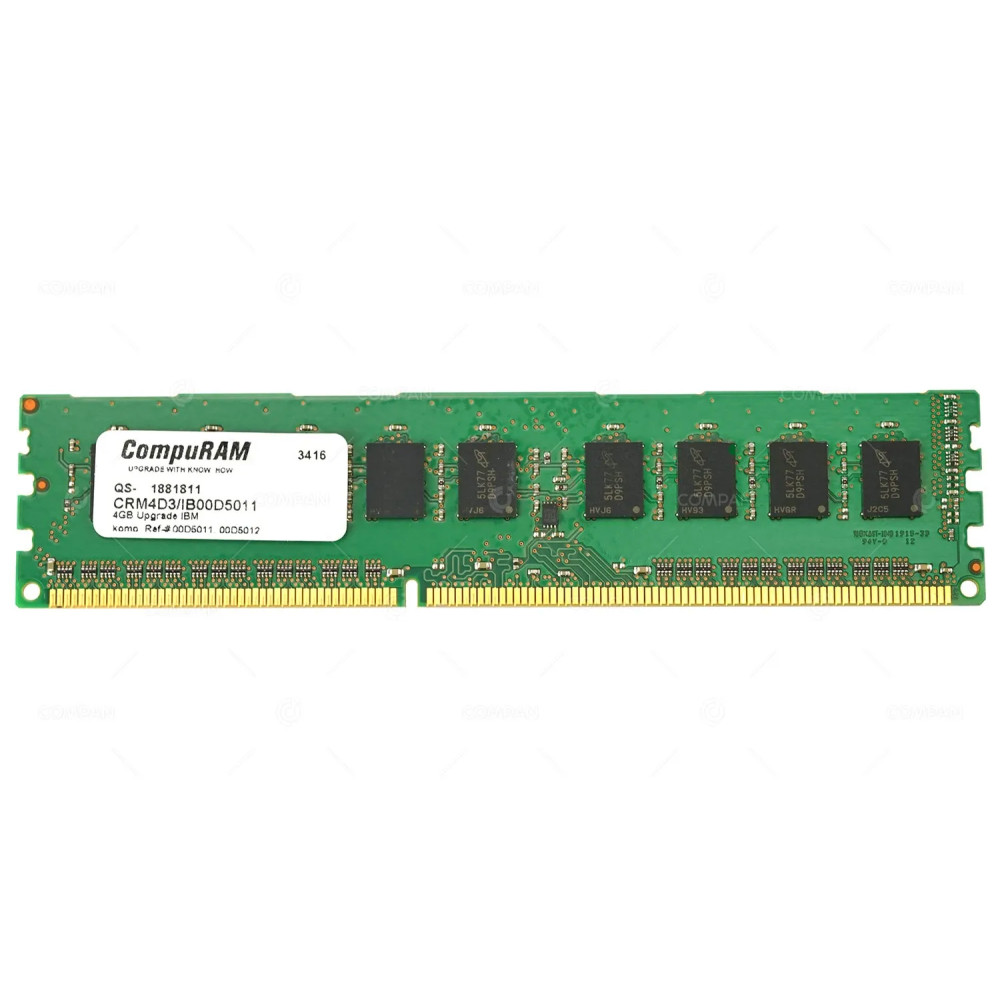 CRM4D3-IB00D5011 COMPURAM MEMORY 4GB 2RX8 PC3 12800 1600MHZ DDR3 X3500 M4 CRM4D3-IB00D5011 CRM4D3/IB00D5011, 00D5012, 00D5011 CRM4D3/IB00D5011, 00D5012, 00D5011
