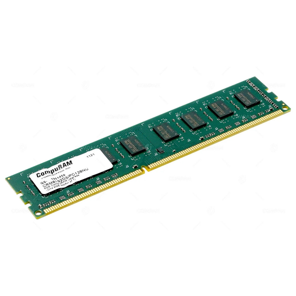 CRM8192D3-PC128NU COMPURAM MEMORY 8GB PC3 12800U DDR3 CRM8192D3/PC128NU