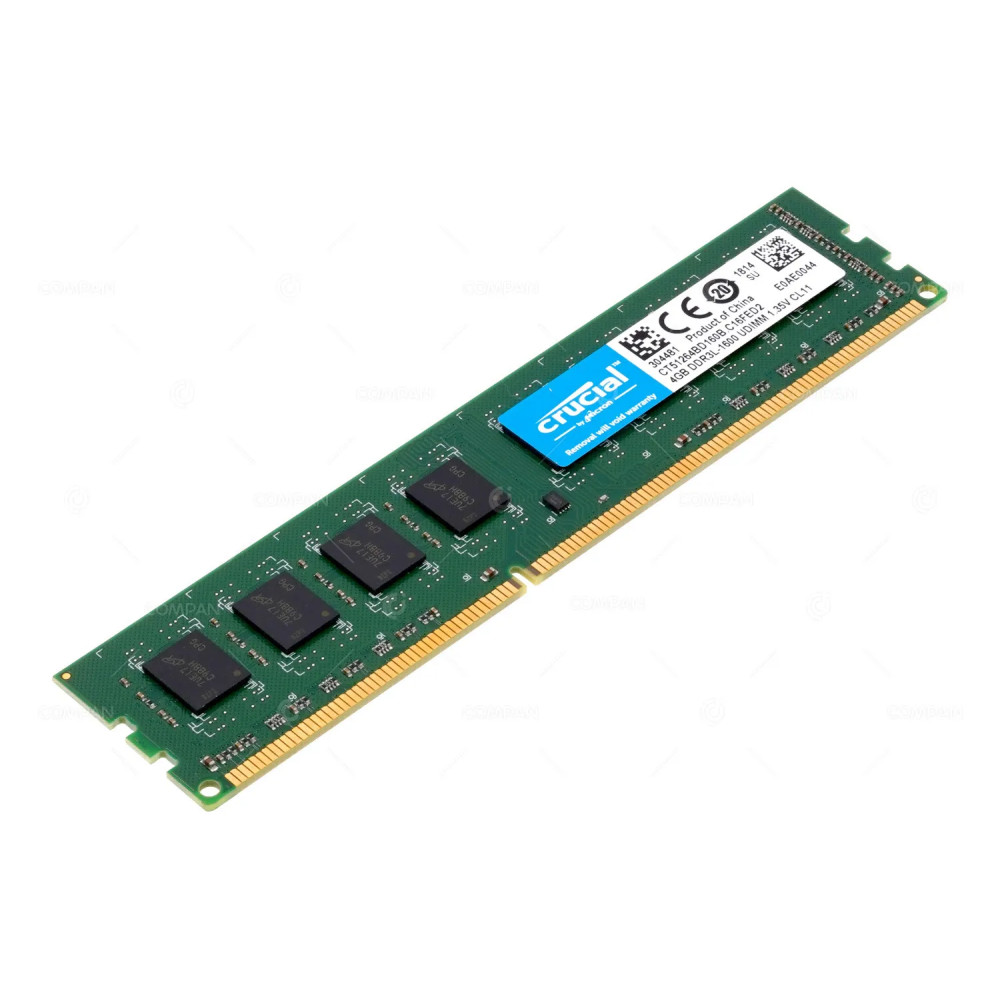 CT51264BD160B.C16FED2 CRUCIAL MEMORY 4GB PC3 12800 DDR3L -