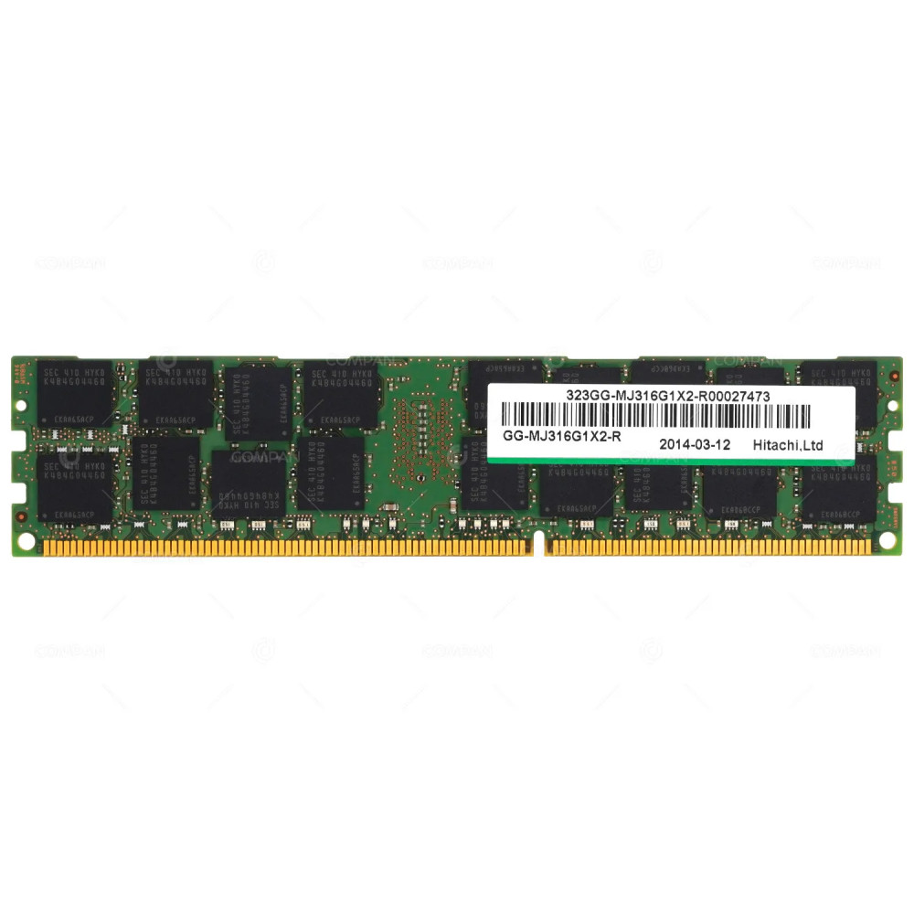 GG-MJ316G1X2-R HITACHI 16GB 2RX4 PC3L-12800L DDR3 1600MHZ ECC REGISTERED MEMORY M393B2G70QH0-YK0