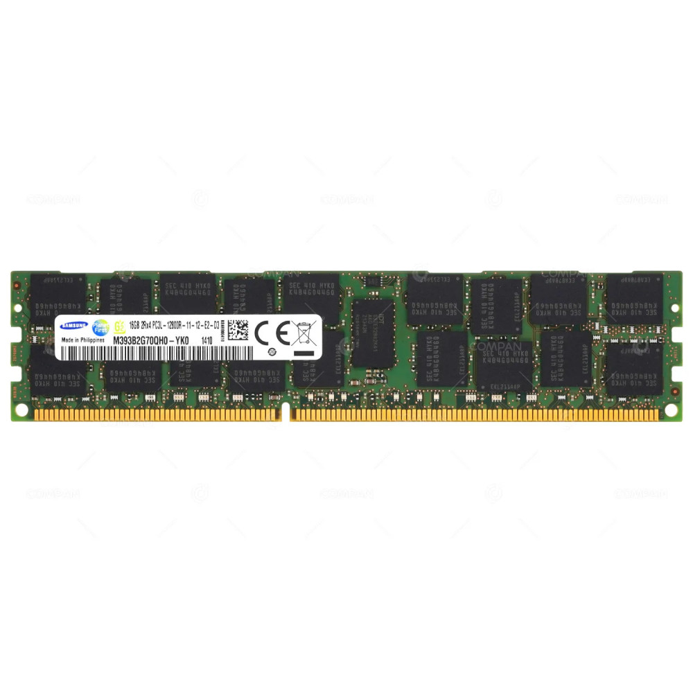 GG-MJ316G1X2-R HITACHI 16GB 2RX4 PC3L-12800L DDR3 1600MHZ ECC REGISTERED MEMORY M393B2G70QH0-YK0