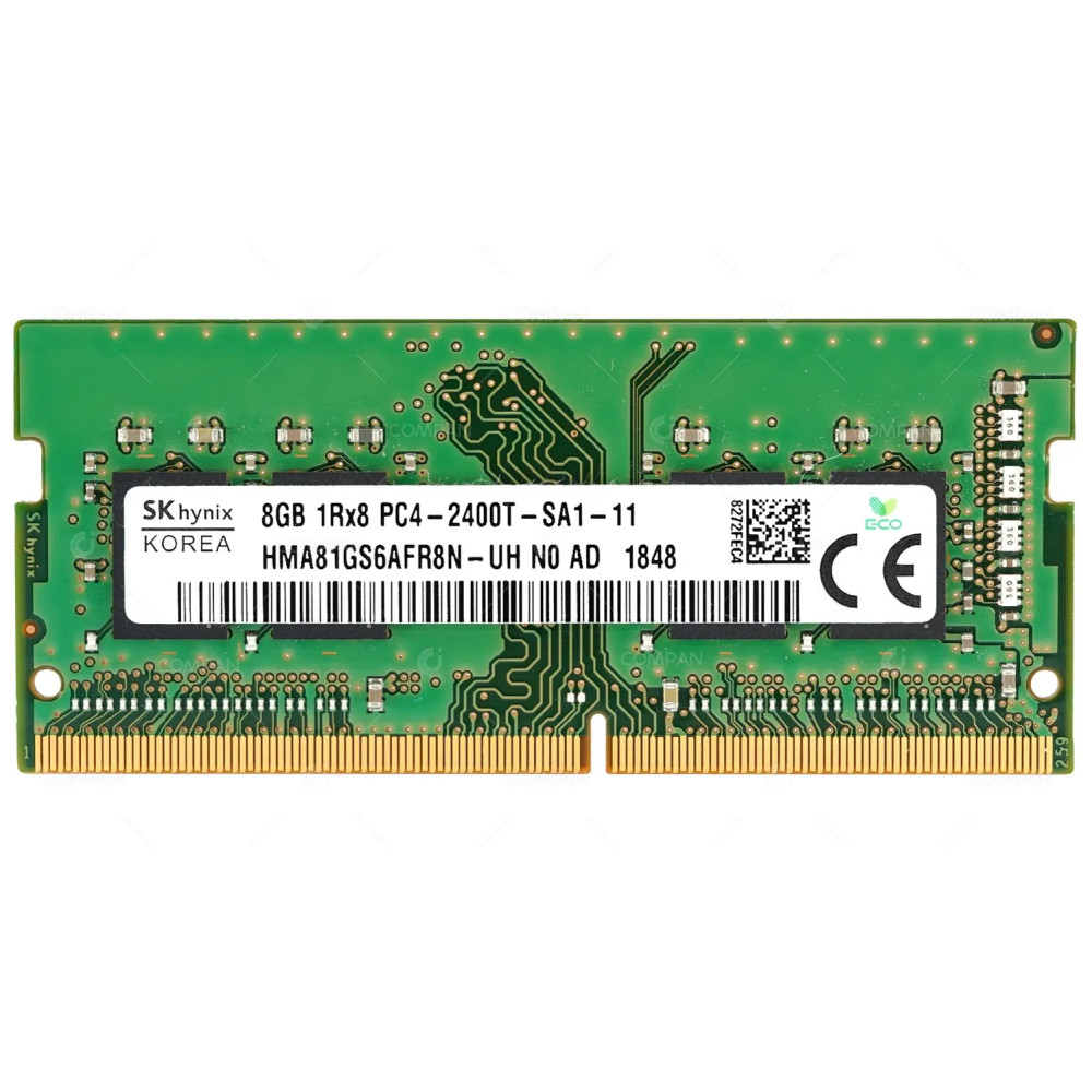 HMA81GS6AFR8N-UH HYNIX MEMORY 8GB 1RX8 PC4 2400T DDR4 19200T 260 PIN SO-DIMM NO ECC FOR LAPTOP -
