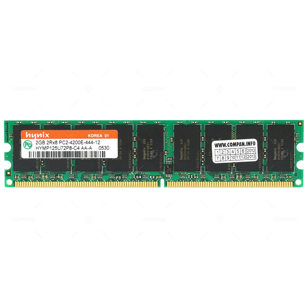 HYMP125U72P8-C4 HYNIX MEMORY 2GB 2RX8 PC2 4200E DDR2 -