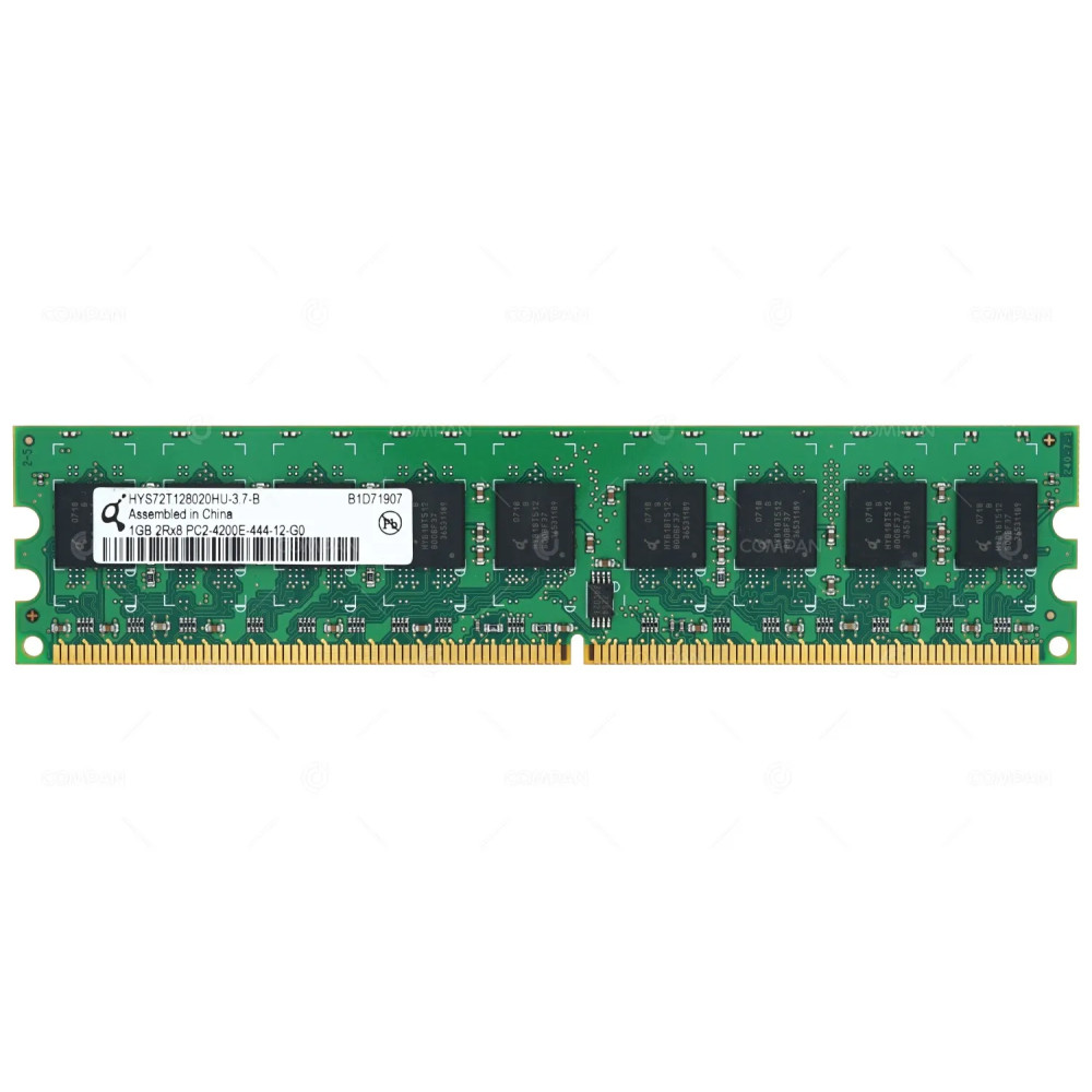 HYS72T128020HU-3.7-B MEMORY 1GB 2RX8 PC2 4200E DDR2 -