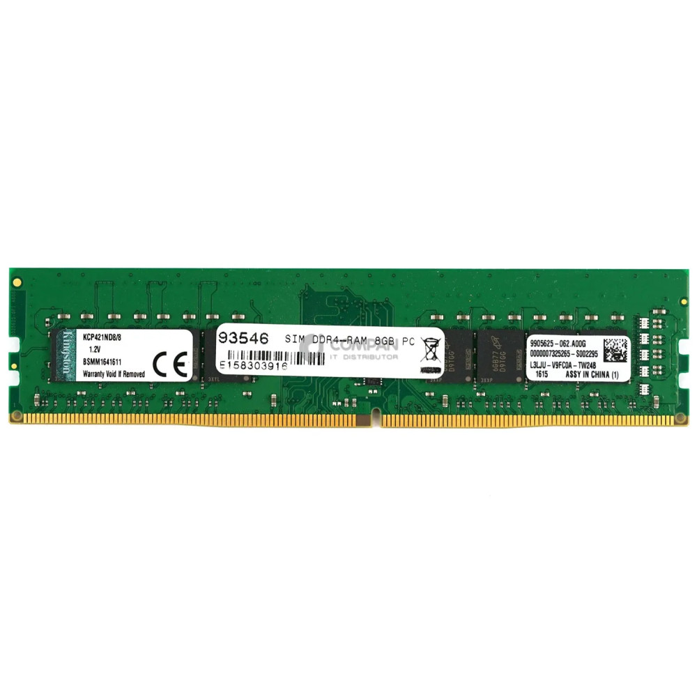 KCP421ND8-8 KINGSTON MEMORY 8GB PC4 2133P DDR4 KCP421ND8-8 KCP421ND8/8, BSMM1641611 KCP421ND8/8, BSMM1641611