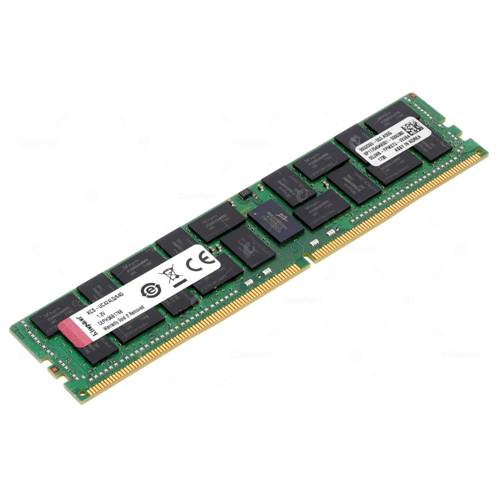 KCS-UC424LQ-64G KINGSTON 64GB 4DRX4 2400T PC4-19200 LOAD REDUCED ECC REGISTERED MEMORY CEPH36C1728, 9932093-003,