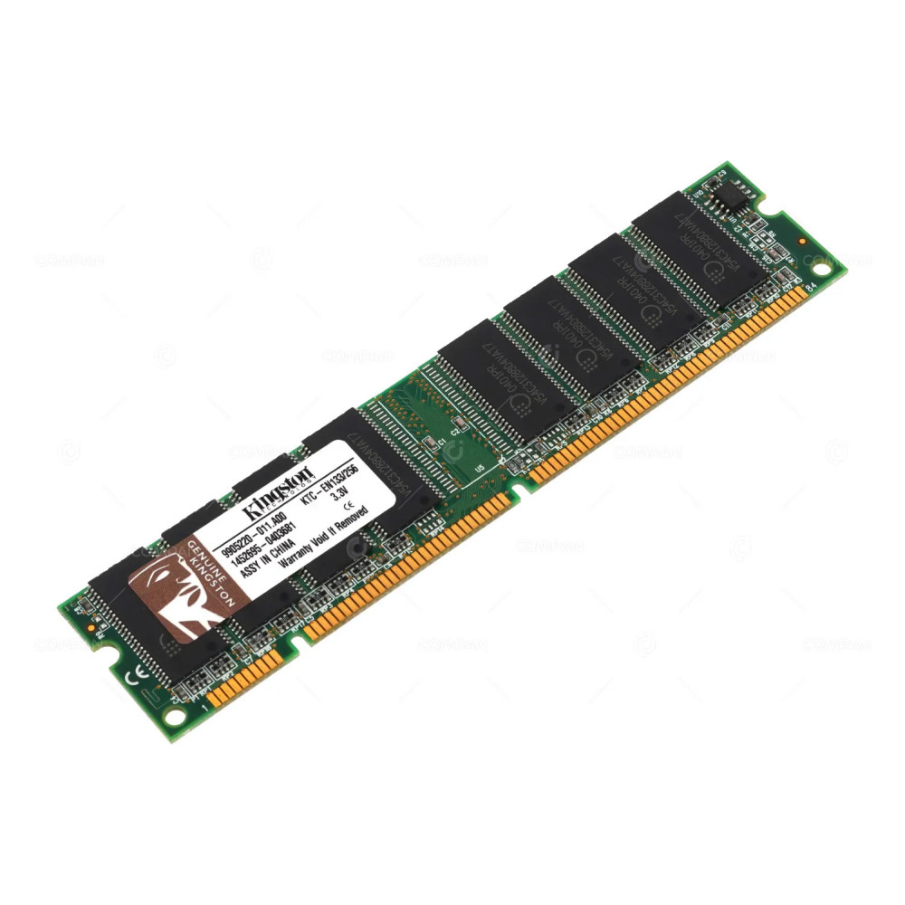 KTC-EN133-256 KINGSTON MEMORY 256MB 133MHZ NON-ECC UNBUFFERED DIMM SDRAM KTC-EN133/256, 9905220-011.A00, 1452695-0403681