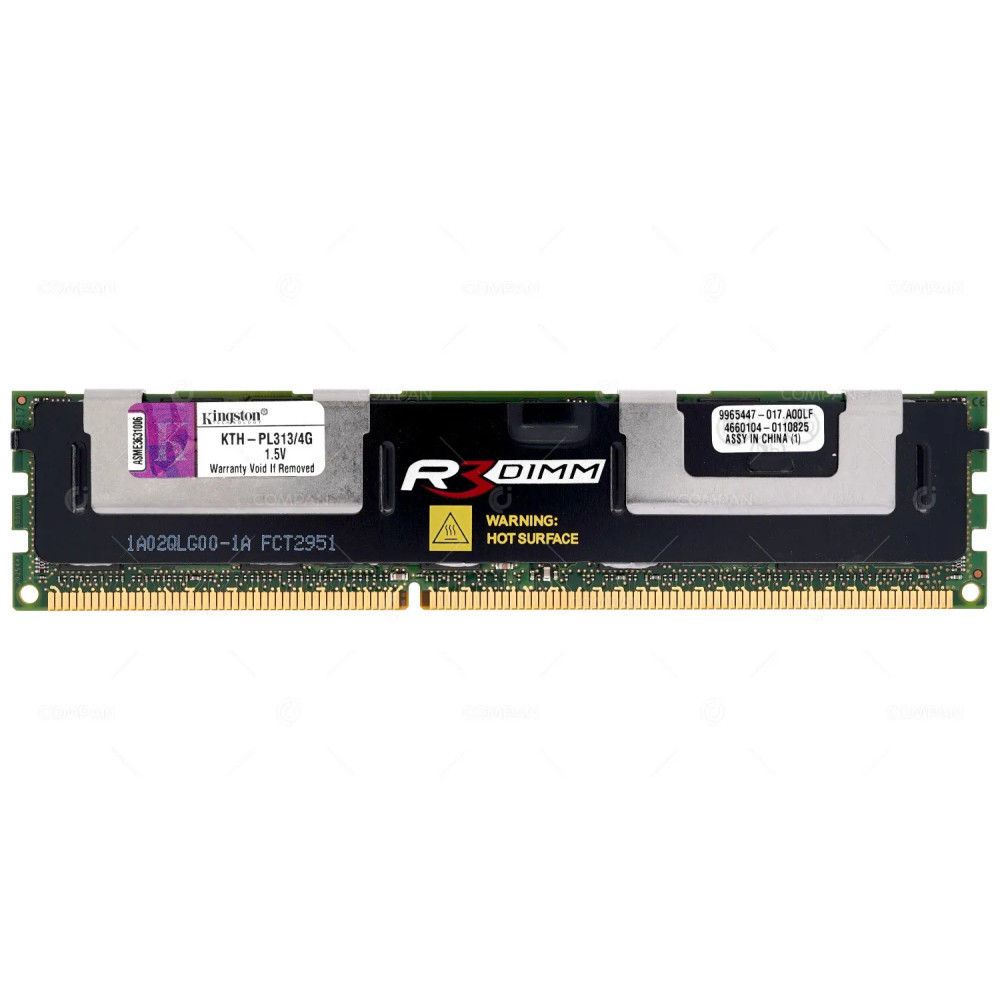 KTH-PL313-4G KINGSTONE MEMORY 4GB PC3 10600R DDR3 9965447-017