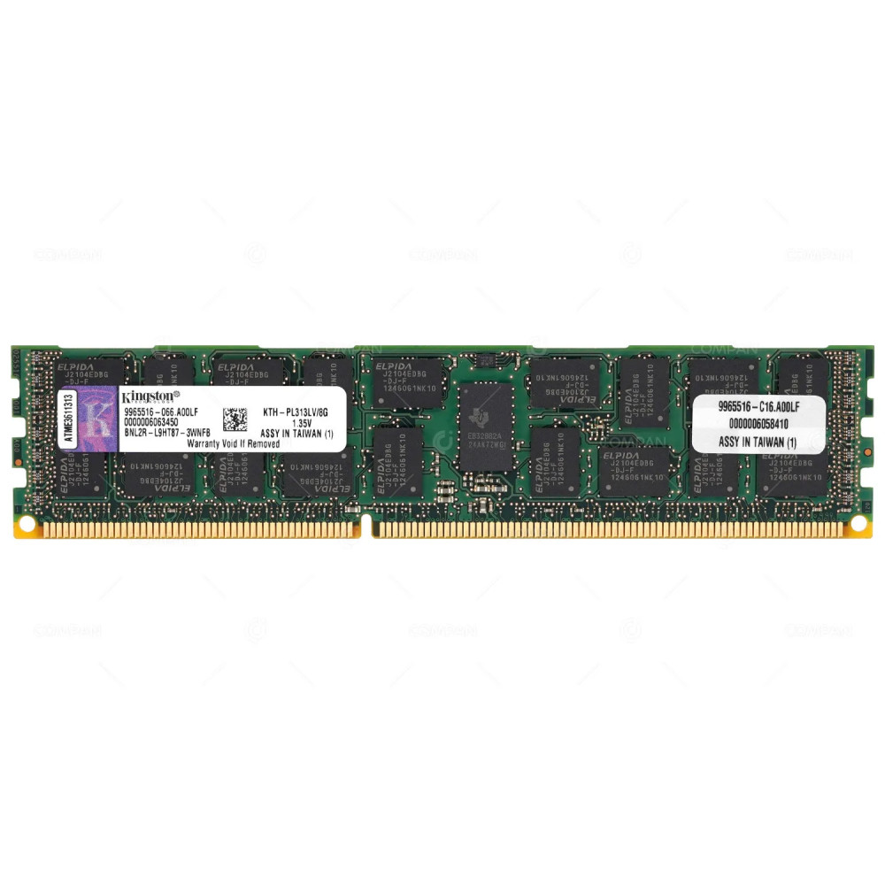 KTH-PL313LV-8G KINGDTONE MEMORY 8GB PC3 10600 ECC DIMM DDR3 KTH-PL313VL/8G