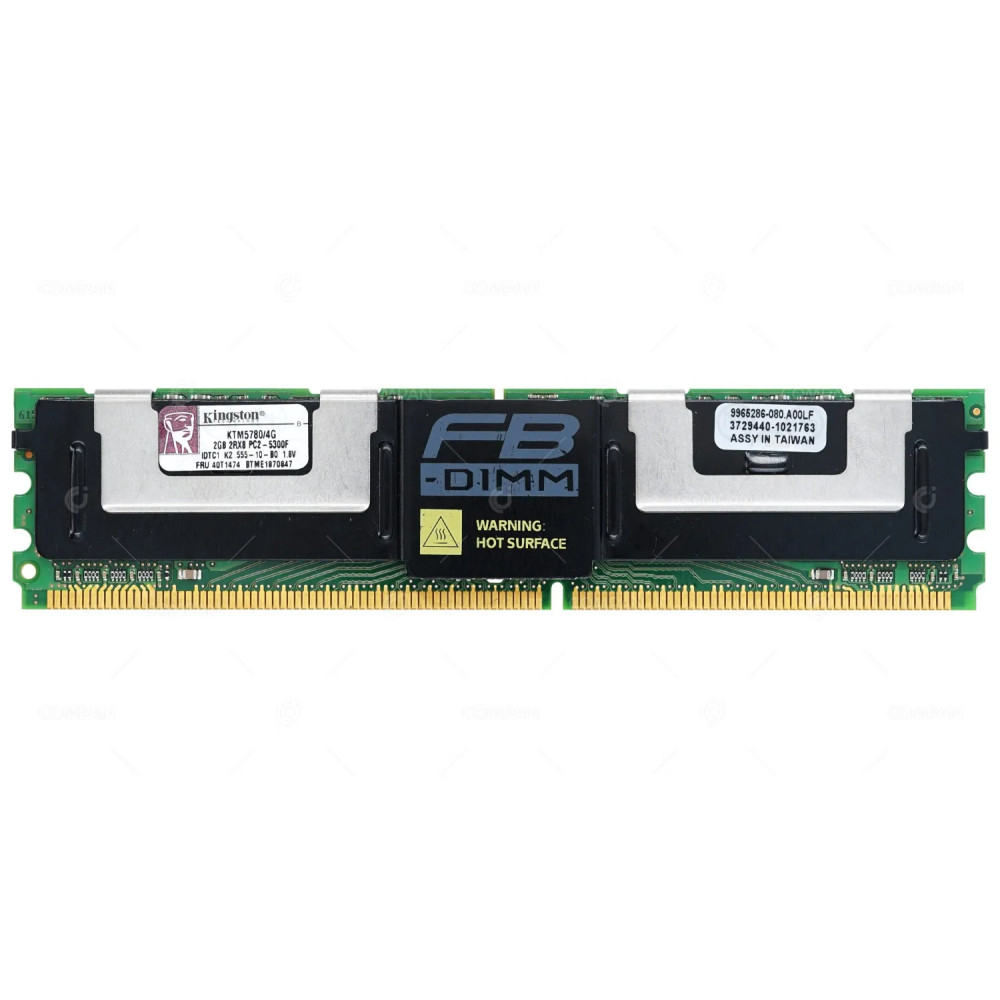 KTM5780-4G KINGSTON MEMORY 2GB 2RX8 PC2 5300F DDR2 KTM5780/4G