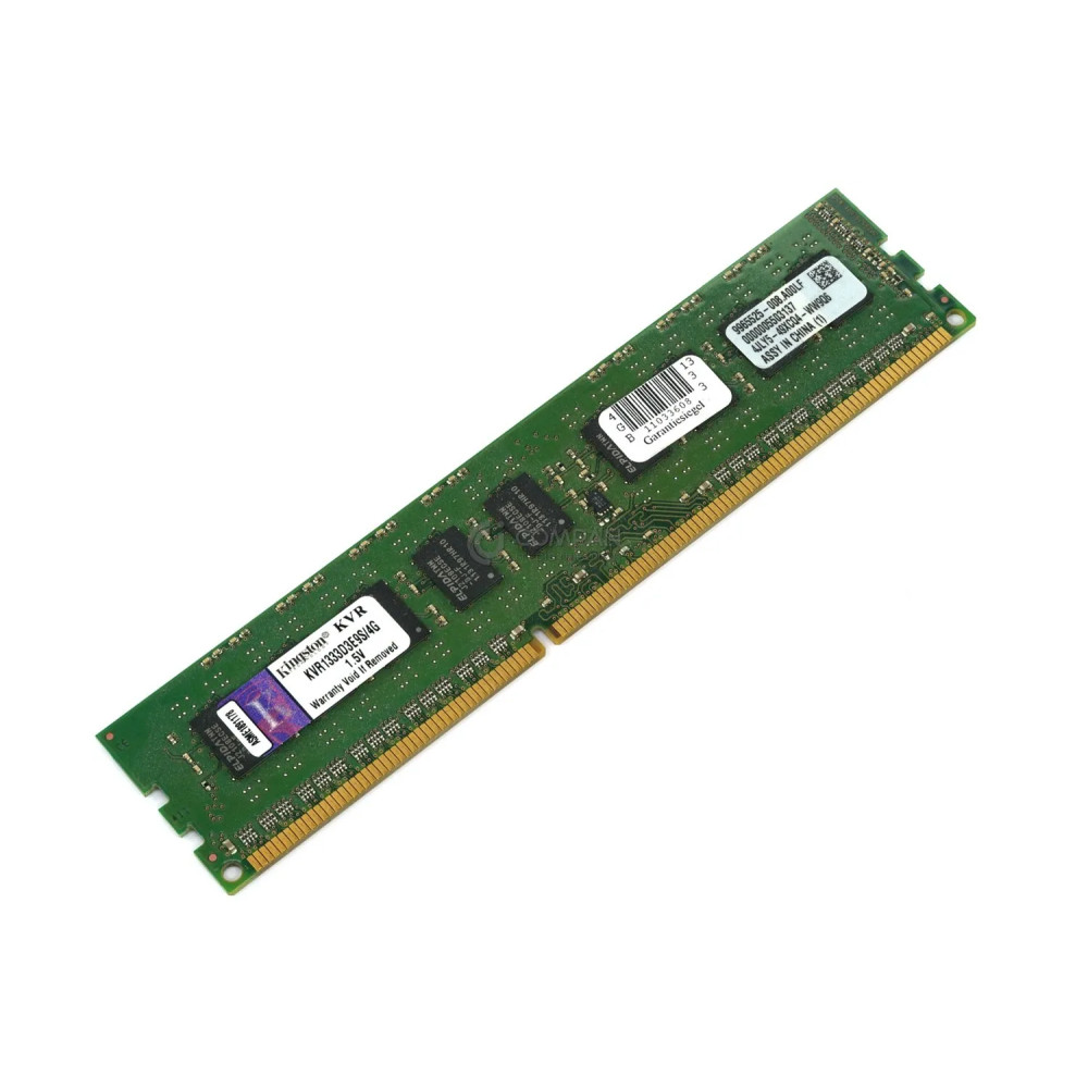 KVR1333D3E9S-4G KINGSTON MEMORY 4GB 2RX8 PC3 10600E DDR3 KVR1333D3E9S-4G KVR1333D3E9S/4G KVR1333D3E9S/4G