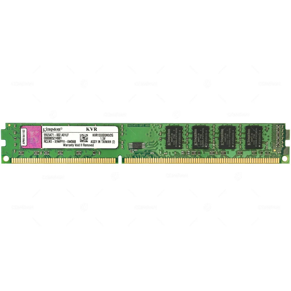 KVR1333D3N9-2G KINGSTON MEMORY 2GB 2RX8 PC3 10600R LOW PROFILE DDR3 KVR1333D3N9-2G KVR1333D3N9/2G KVR1333D3N9/2G