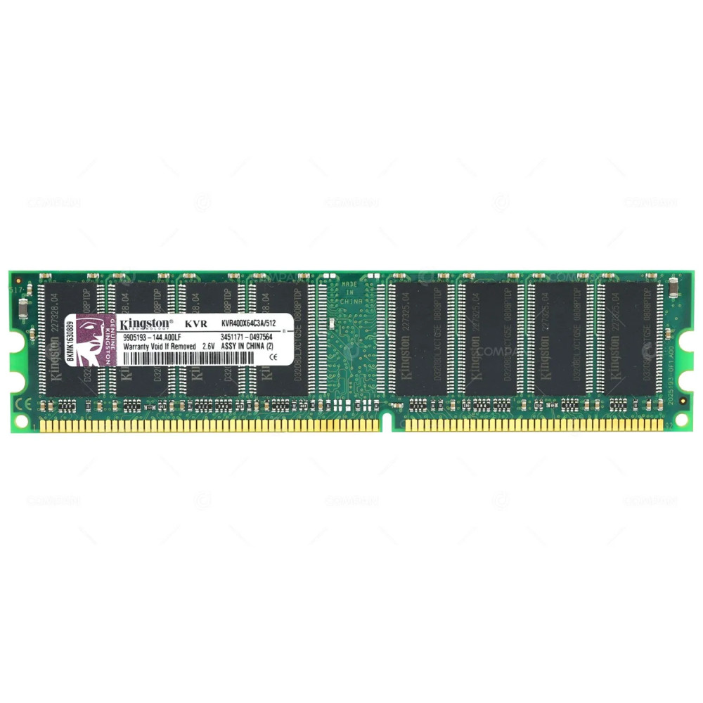 KVR400X64C3A-512 KINGSTON 512MB PC3200 DDR 400MHZ MEMORY KVR400X64C3A/512