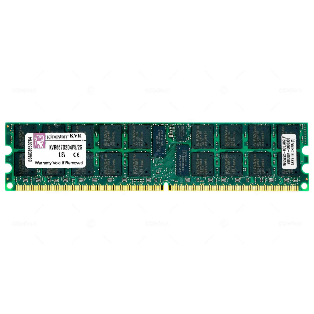 KVR667D2D4P5-2G KINGSTON MEMORY 2GB ECC PC2 5300 DDR2 KVR667D2D4P5/2G