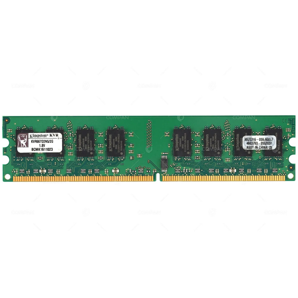 KVR667D2N5-2G KINGSTON MEMORY 2GB PC2 5300 667MHZ CL5 NON ECC DDR2 KVR667D2N5/2G