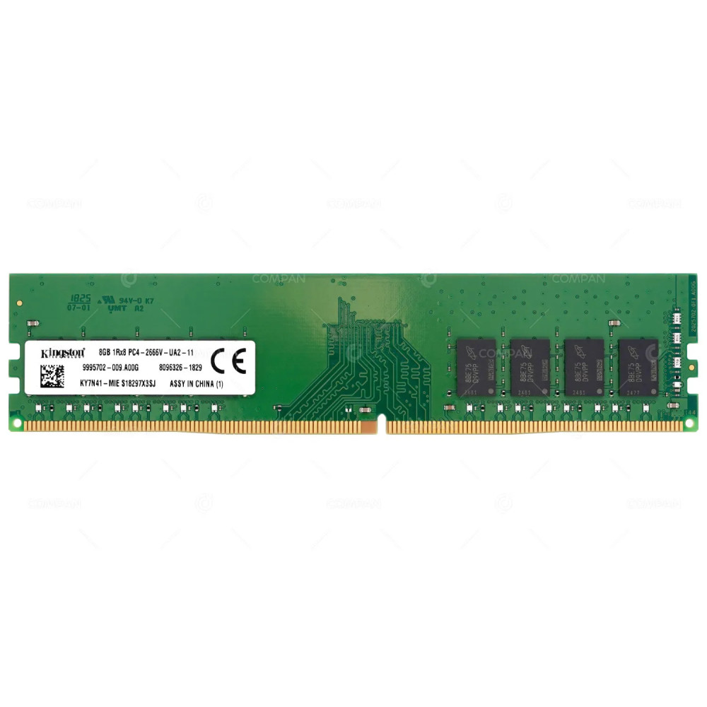 KY7N41-MIE KINGSTON MEMORY 8GB 1RX8 PC4 2666V DDR4 21300V 9995702-009.A00G, 8096326-1829