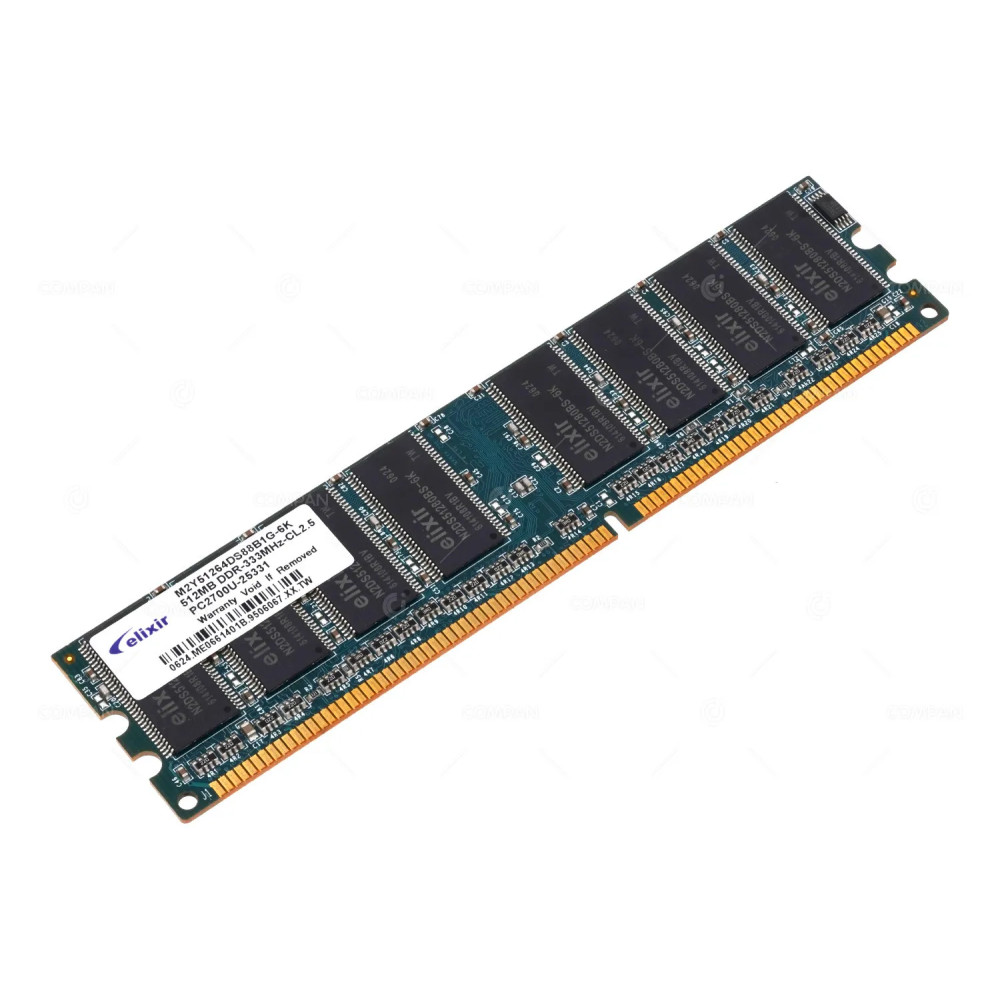 M2Y51264DS88B1G-6K ELIXIR 512MB DDR 333MHZ PC2700U CL2 MEMORY -