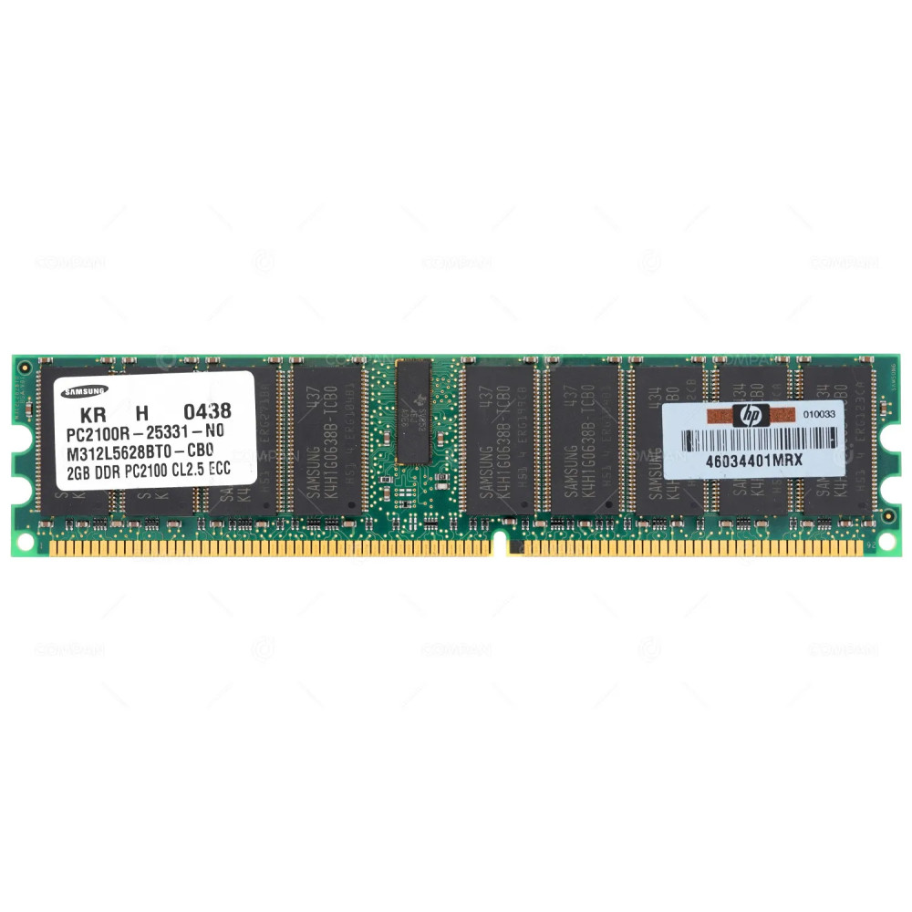 M312L5628BT0-CB0 SAMSUNG MEMORY 2GB PC 2100R CL2.5 ECC DDR -
