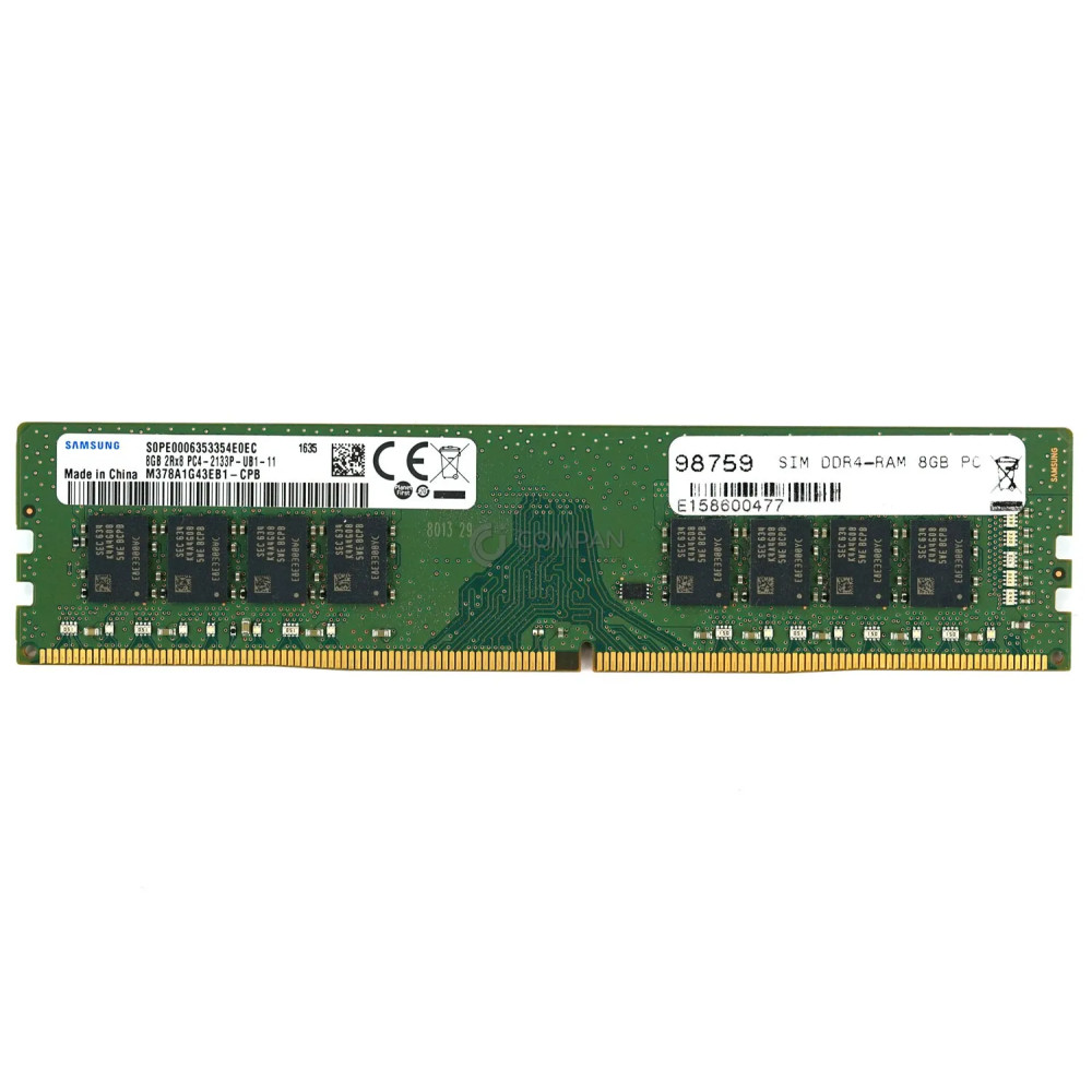 M378A1G43EB1-CPB SAMSUNG MEMORY 8GB 2RX8 PC4 2133P DDR4 17000P M378A1G43EB1-CPB - -