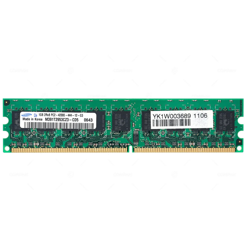 M391T2953CZ3-CD5 SAMSUNG MEMORY 1GB 2RX8 PC2 4200E DDR2 -