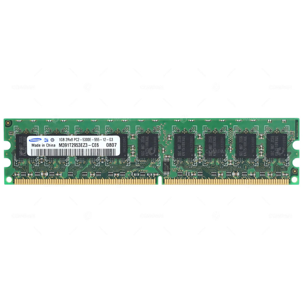M391T2953EZ3-CE6 SAMSUNG MEMORY 1GB 2RX8 PC2 5300E DDR2 -