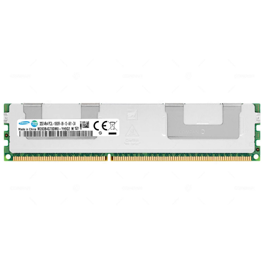 M393B4G70DM0-YH9 SAMSUNG 32GB 4RX4 PC3L-10600R DDR3 1333MHZ REGISTERED ECC MEMORY -