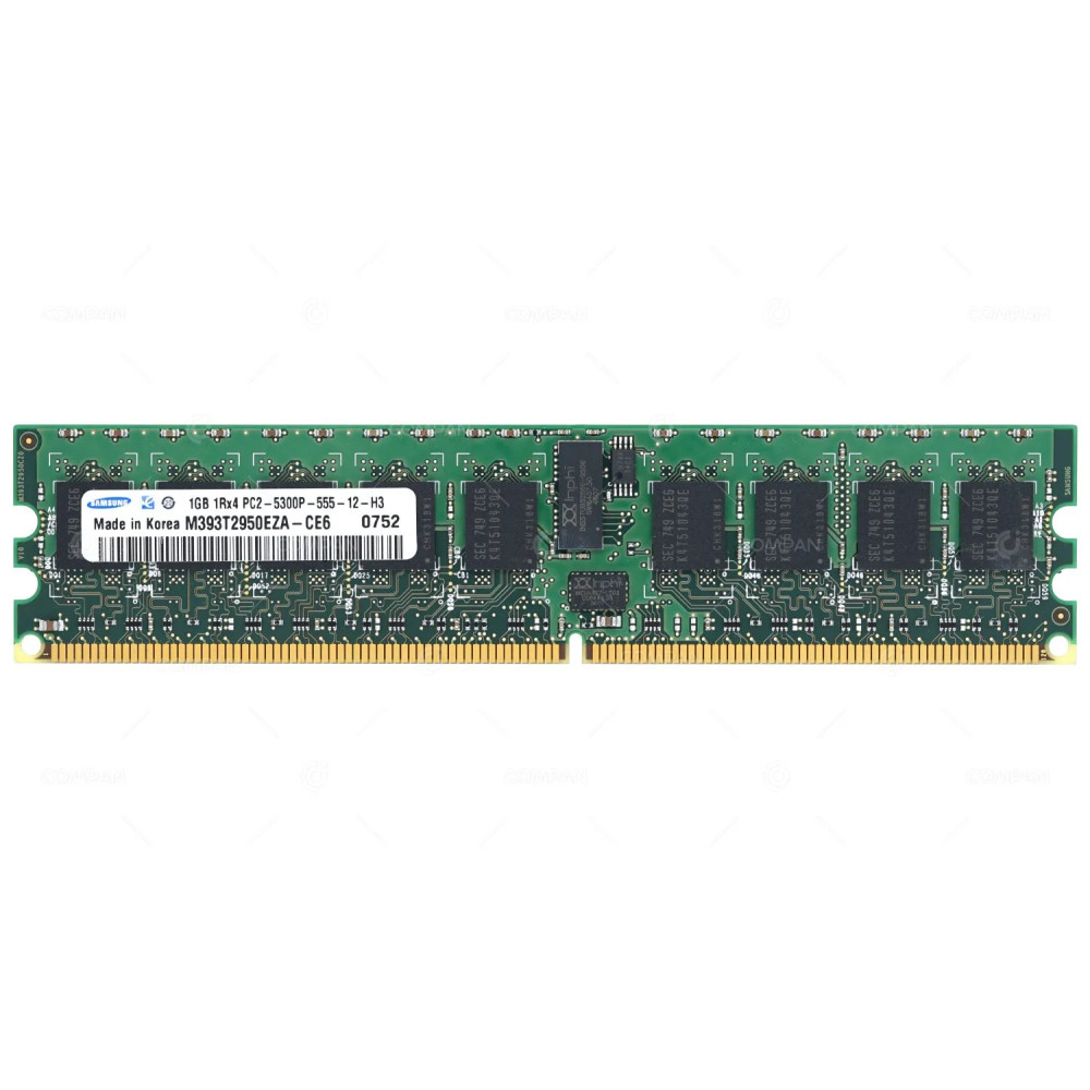 M393T2950EZA-CE6 SAMSUNG MEMORY 1GB 1RX4 PC2 5300P DDR2 -