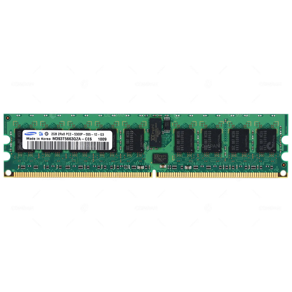 M393T5663QZA-CE6 SAMSUNG 2GB 2RX8 PC2 5300P DDR2 MEMORY -