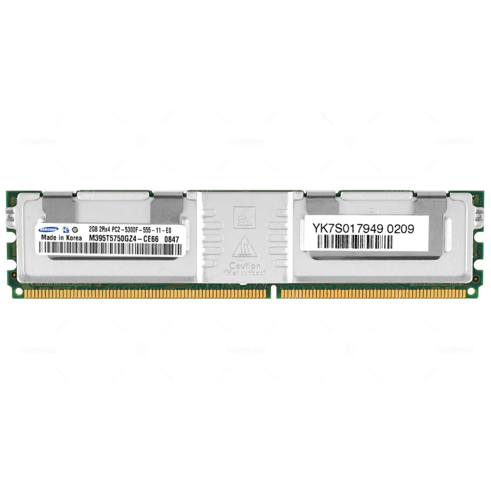 M395T5750GZ4-CE66 SAMSUNG MEMORY 2GB 2RX4 PC2 5300F DDR2 -