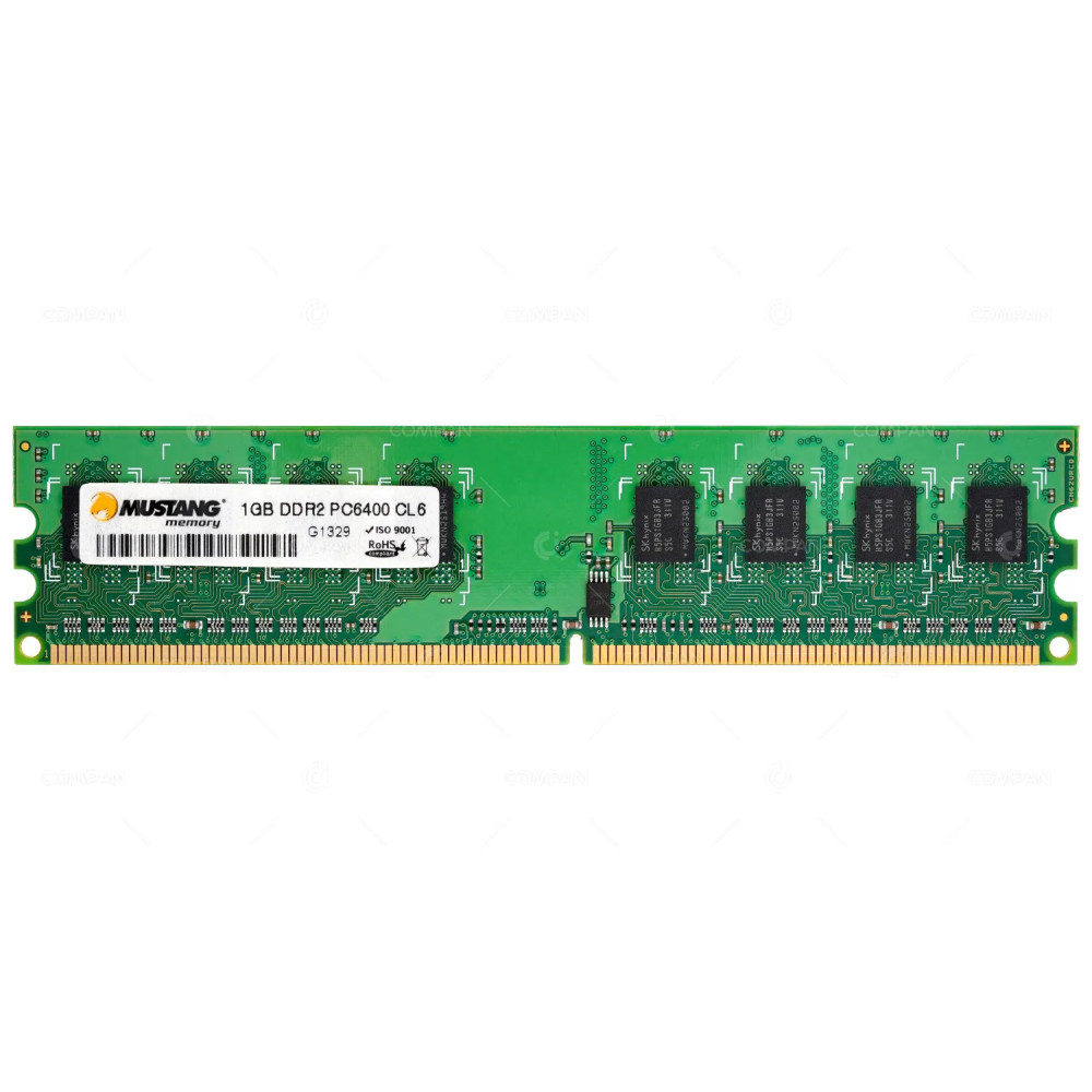 M4128648606NS MUSTANG MEMORY 1GB PC2 6400 800MHZ 240 PIN CL6 NON ECC DDR2 -
