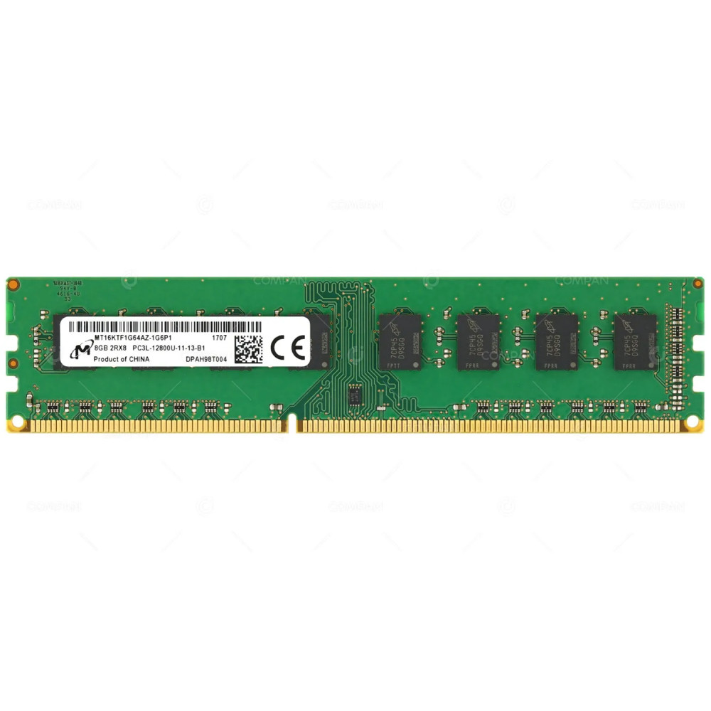 MT16KTF1G64AZ-1G6P1 MICRON 8GB 2RX8 PC3L-12800U DDR3 1600 MHZ MEMORY -
