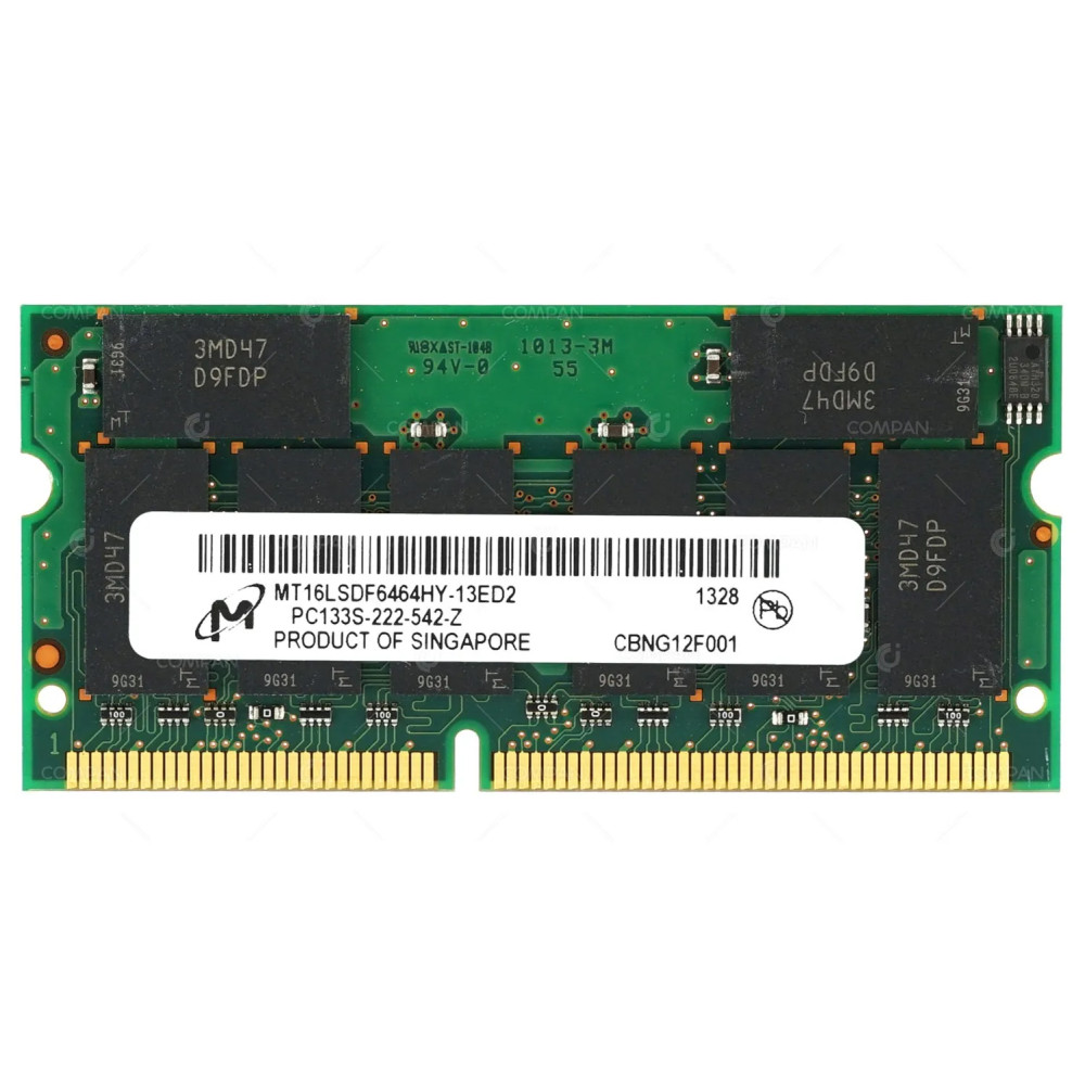 MT16LSDF6464HY-13ED2 MICRON MEMORY 512MB PC133R SDRAM -
