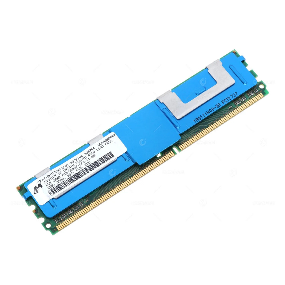 MT18HTF25672FDY-667E1N6 MICRON MEMORY 2GB 2RX8 PC2 5300F DDR2 -