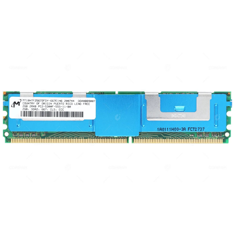 MT18HTF25672FDY-667E1N6 MICRON MEMORY 2GB 2RX8 PC2 5300F DDR2 -