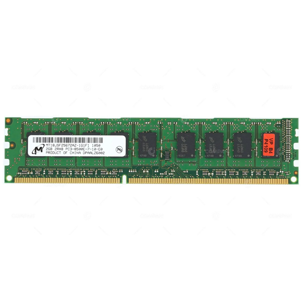 MT18JSF25672AZ-1G1F1 MICRON 2GB 2RX8 PC3 8500E 1066MHZ MEMORY -