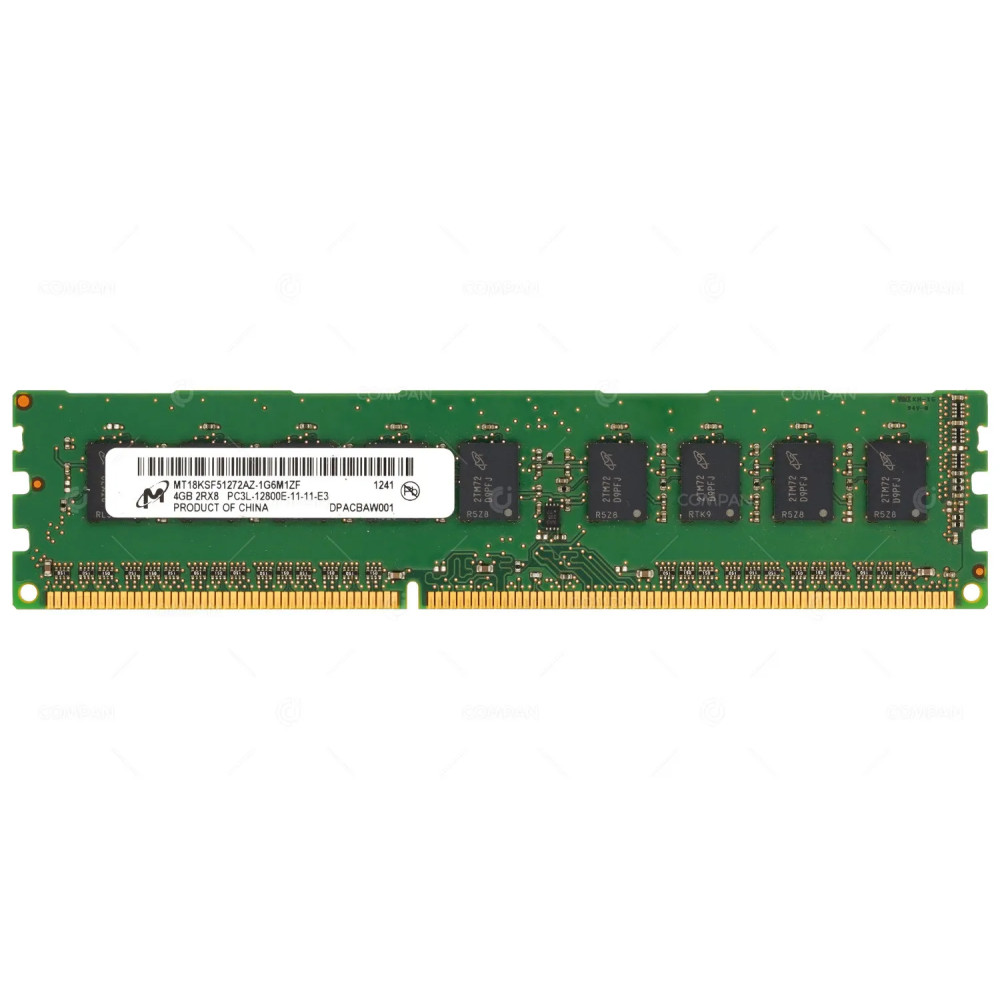 MT18KSF51272AZ-1G6M1ZF MICRON 4GB 2RX8 PC3L-12800E DDR3 1600 MHZ MEMORY -