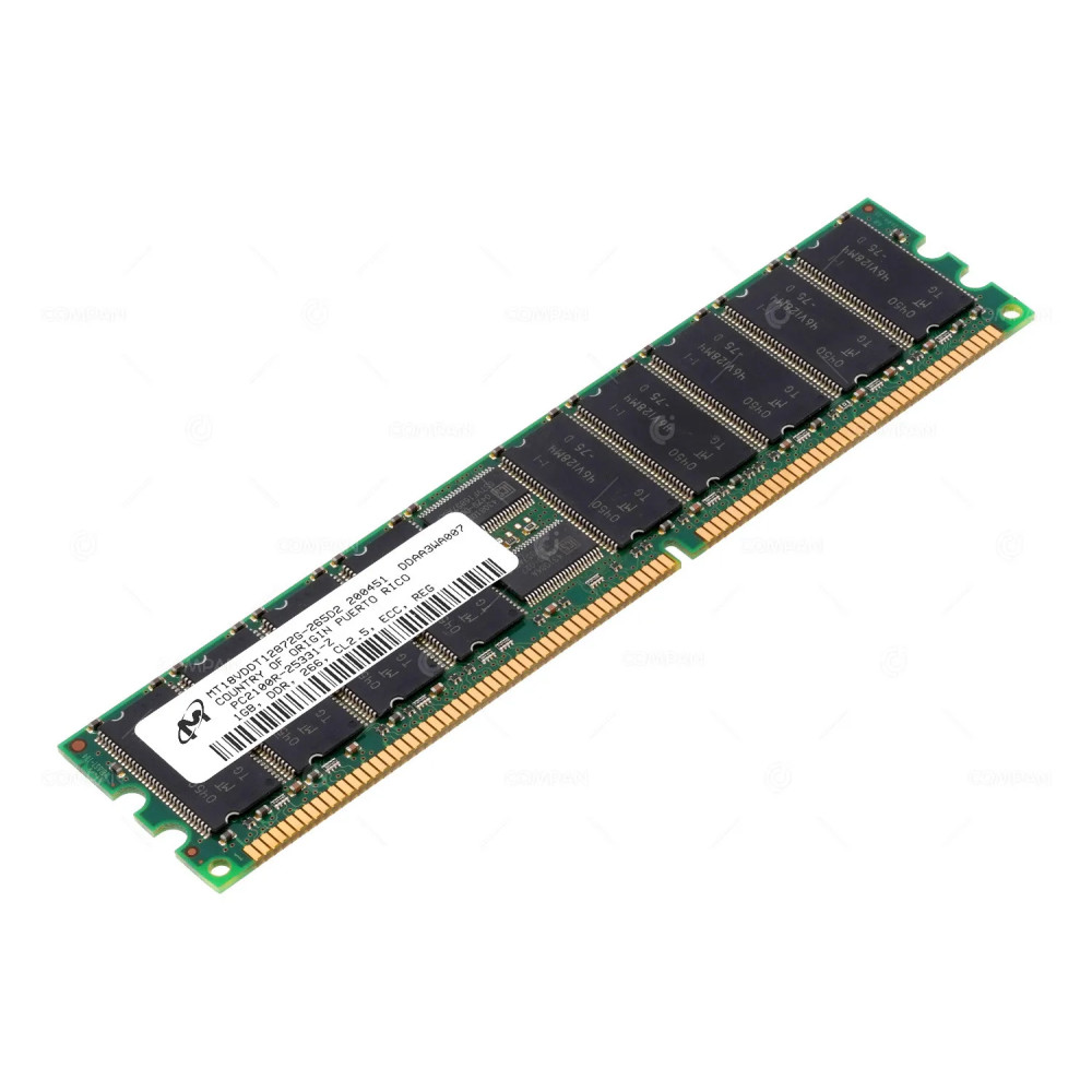 MT18VDDT12872G-265D2 MICRON MEMORY 1GB PC1 2100R DDR1 -