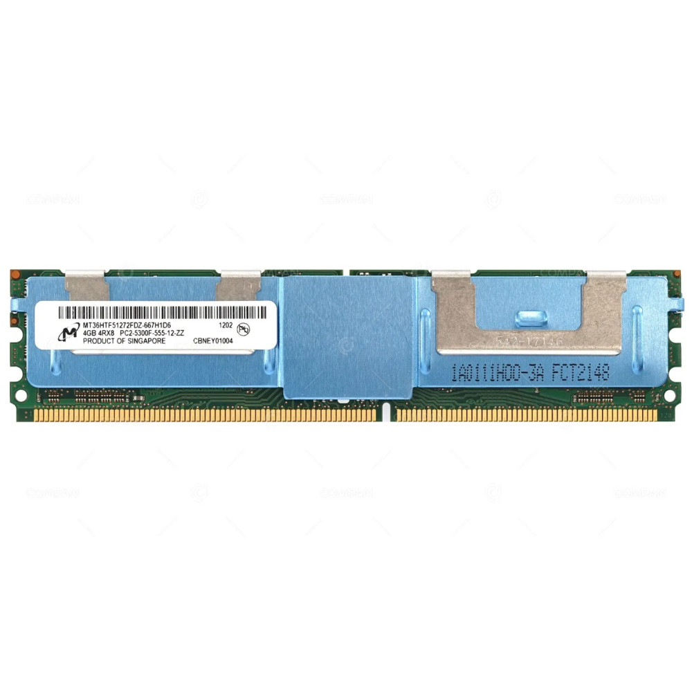 MT36HTF51272FDZ-667H1D6 MICRON 4GB 4RX8 PC2-5300F DDR2 666MHZ MEMORY -