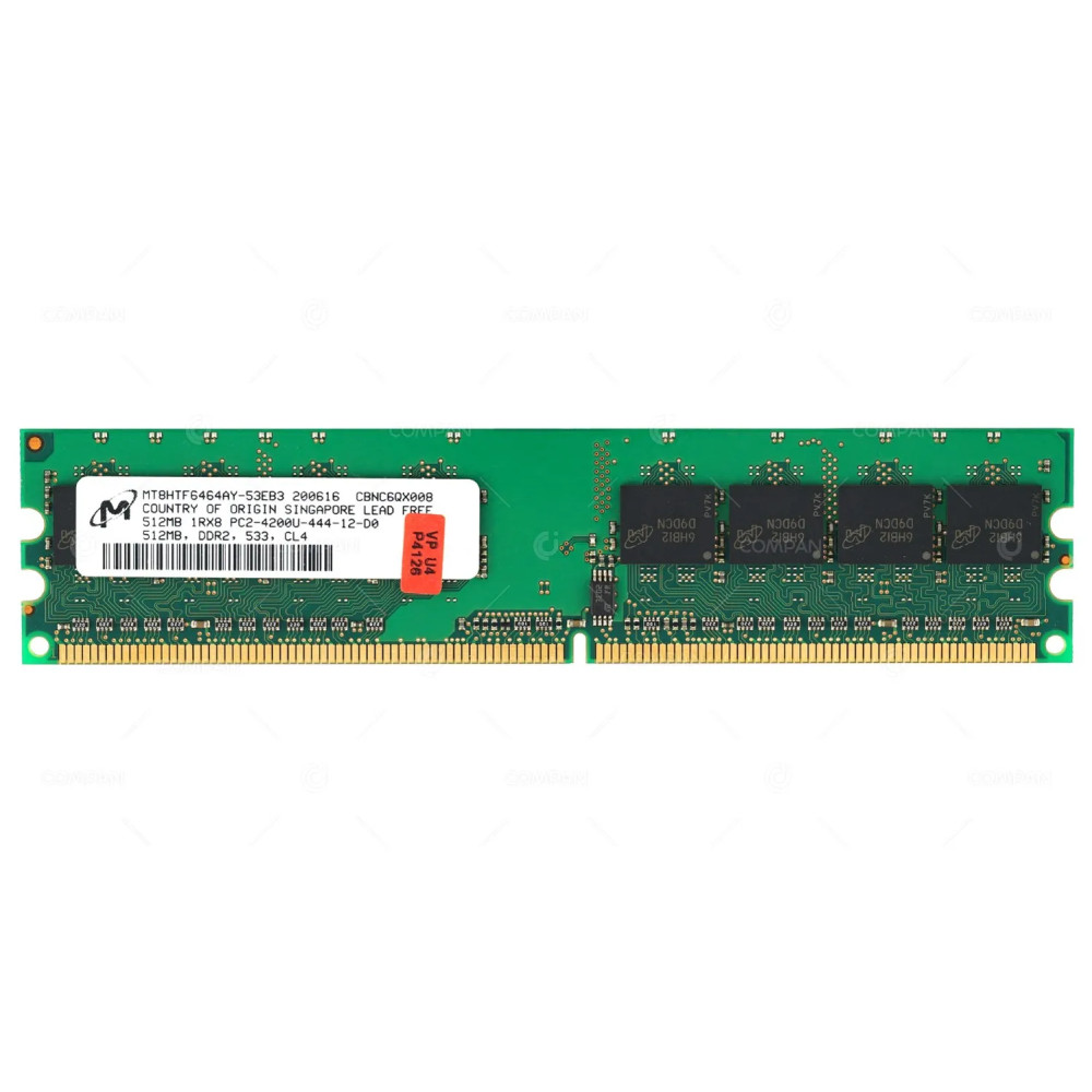 MT8HTF6464AY-53EB3 MICRON MEMORY 512MB 1RX8 PC2-4200U DDR2 533MHZ CL4 -
