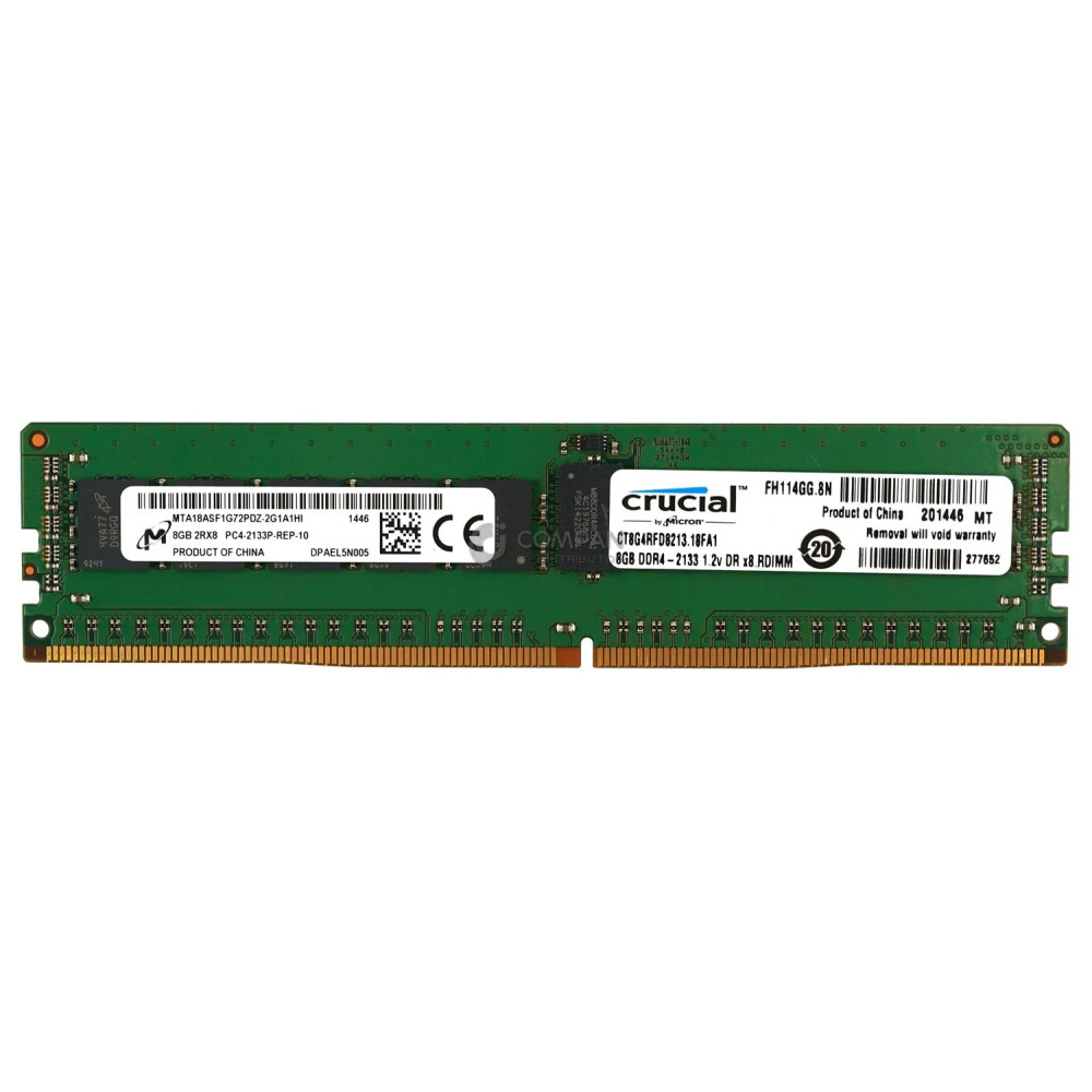 MTA18ASF1G72PDZ-2G1A1 MICRON MEMORY 8GB 2RX8 PC4 2133P DDR4 17000P MTA18ASF1G72PDZ-2G1A1 - -