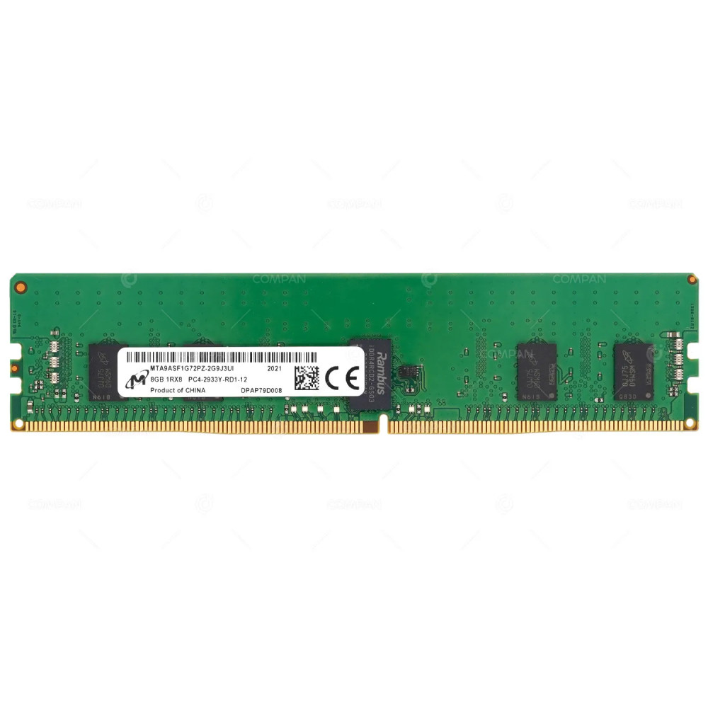 MTA9ASF1G72PZ-2G9J3 MICRON MEMORY 8GB 1RX8 PC4 2933Y DDR4 23400Y -