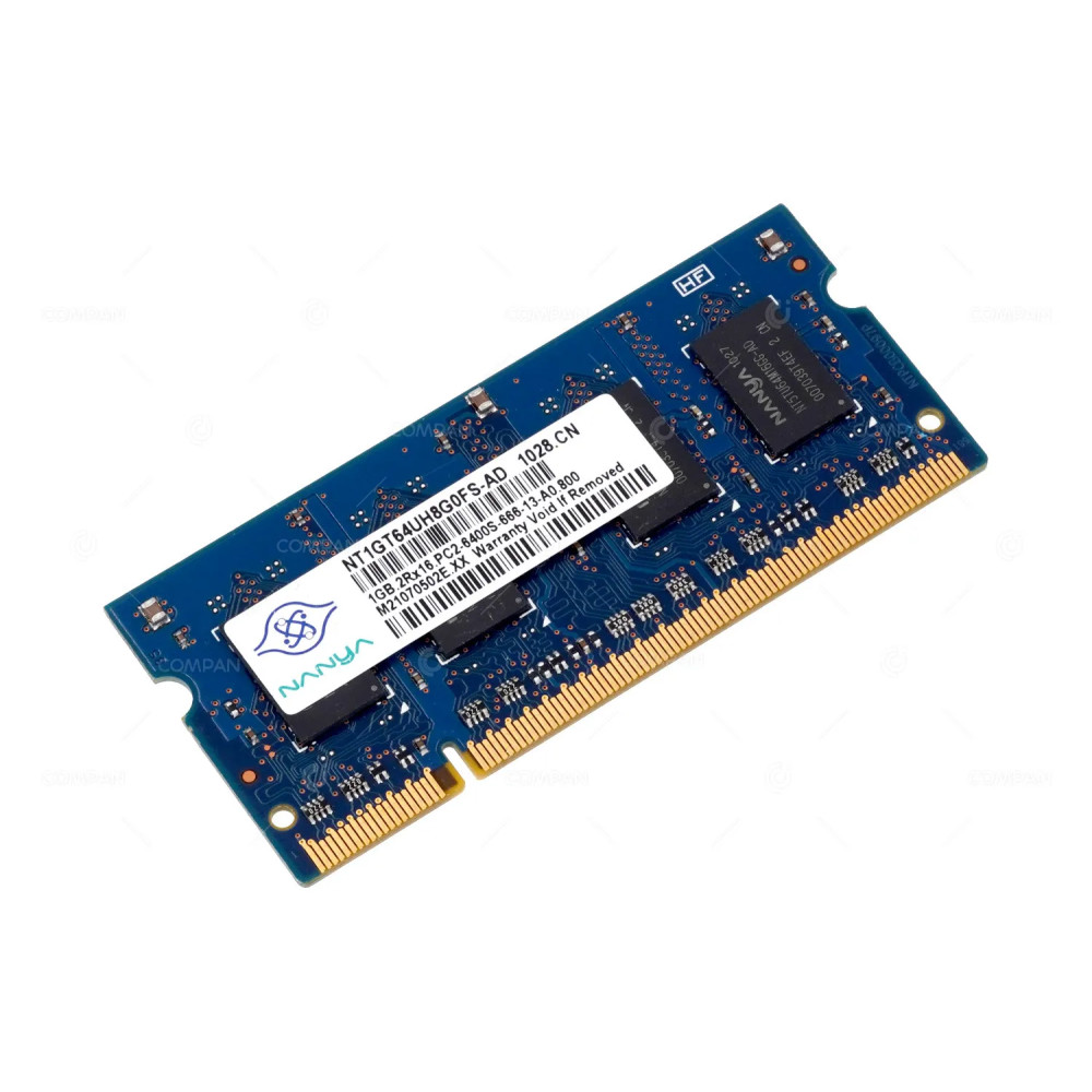 NT1GT64UH8G0FS-AD NANYA 1GB 2RX16 PC2 6400S DDR2 MEMORY FOR LAPTOPS MM1071502E