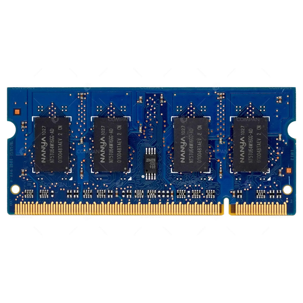 NT1GT64UH8G0FS-AD NANYA 1GB 2RX16 PC2 6400S DDR2 MEMORY FOR LAPTOPS MM1071502E