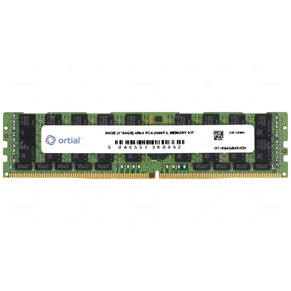 OT1K64GB4X4D3 ORTIAL 64GB PC4-2400T-L 4DRX4 DDR4 2400MHZ SERVER MEMORY -