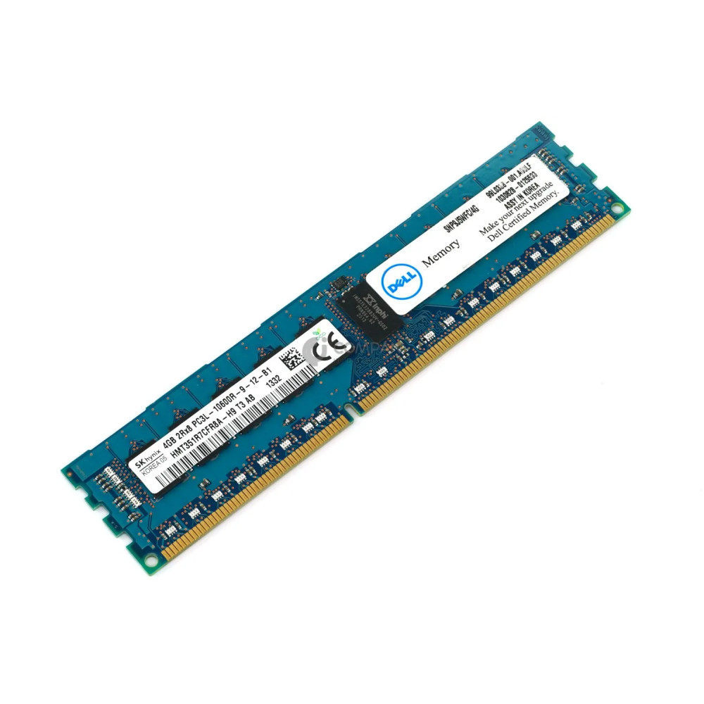 SNP9J5WFC-4G DELL MEMORY 4GB 2RX8 PC3L 10600R DDR3 SNP9J5WFC-4G SNP9J5WFC/4G, HMT351R7CFR8A-H9 SNP9J5WFC/4G, HMT351R7CFR8A-H9