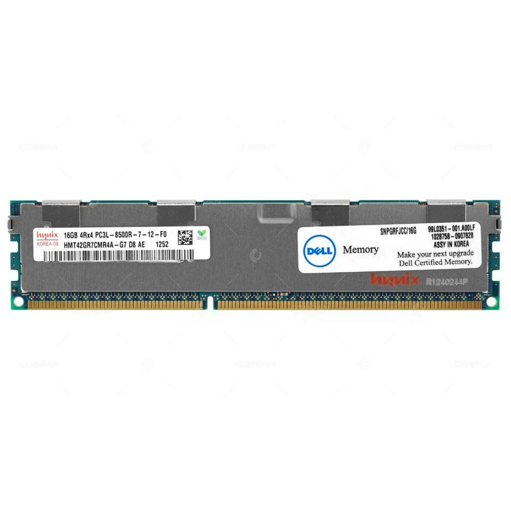 SNPGRFJCC-16G DELL MEMORY 16GB PC3 DDR3 8500 1066MHZ HMT42GR7CMR4A-G7